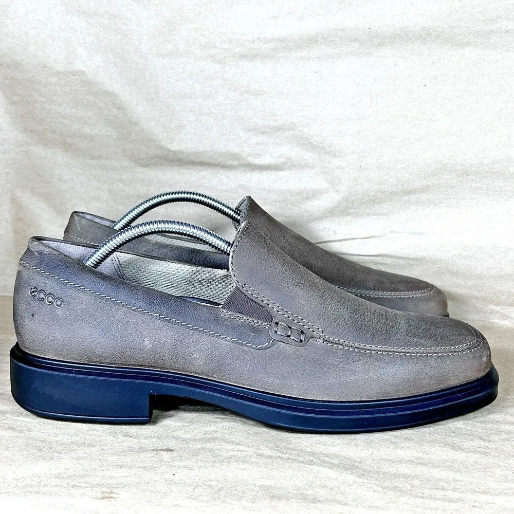 Ecco Men's US 9 - 9.5 EU 43 HELSINKI 2.0 Loafer Slip On‎ Taupe Leather Shoes